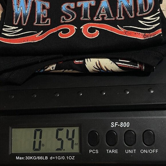 CELEBRATE PATRIOTIC Black Muscle Shirt Men's Large (42-44) Skulls Eagle NWT - Picture 12 of 12